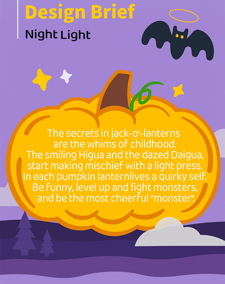 Pumpkin Lamp Bedside Halloween Funny Decoration Ambience Light For Bedrooms Living Room Decoration Kids Birthday Gift Halloween Decorations