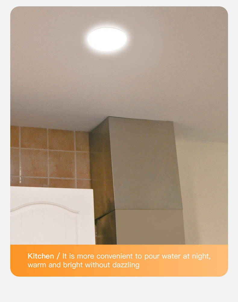 Human Induction Ceiling Lamp Infrared Garage Lamp Cloakroom Balcony Lamp Rechargeable For Easy Installation