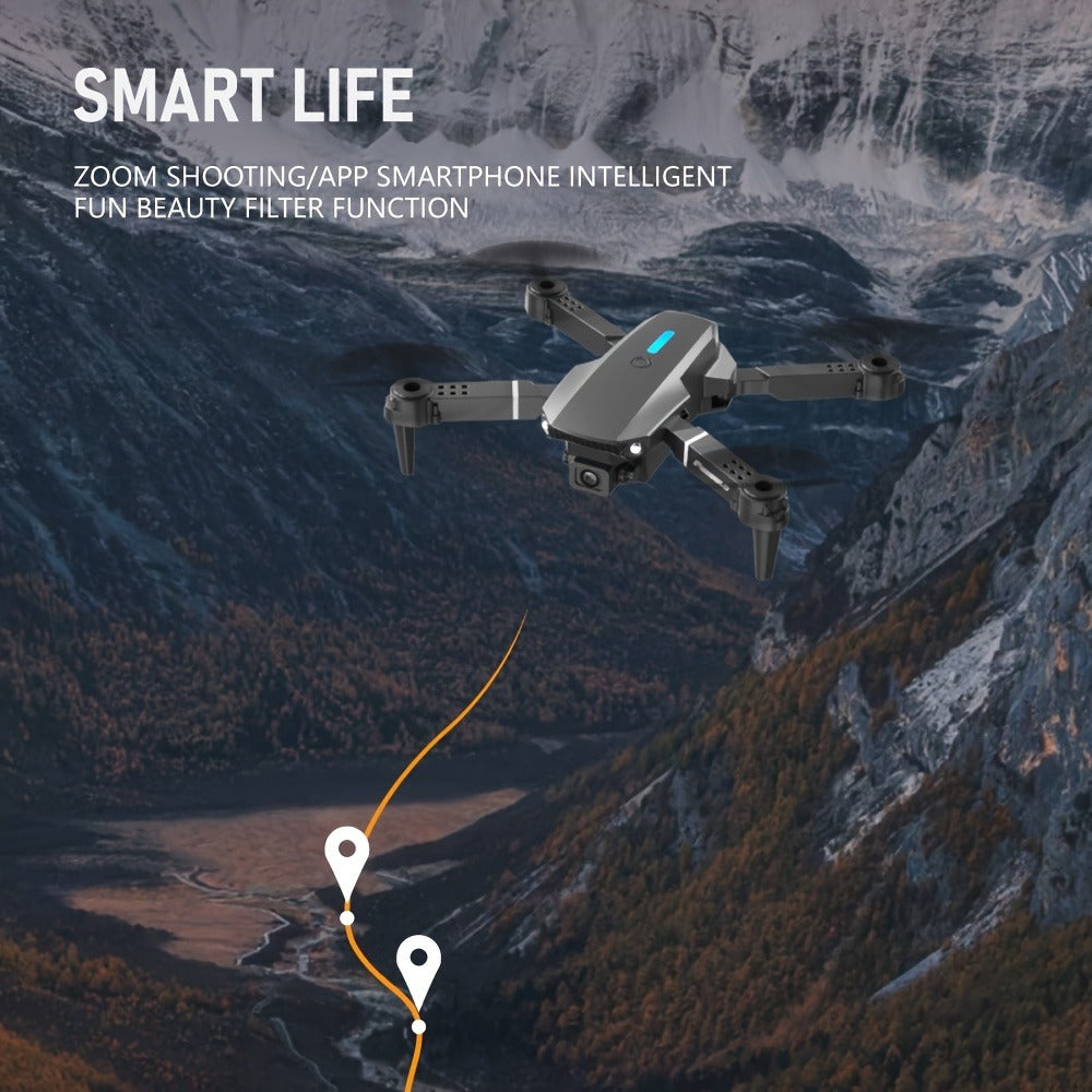 E88 Foldable Drone with Dual Camera with the Listed Color, Size or Set Options for Everyday Use — image 12