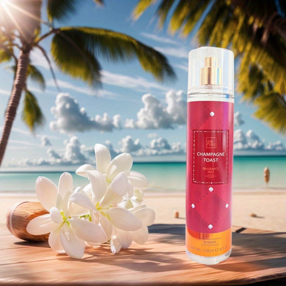 Body Mist Perfume Spray 8oz – 12 Scents Floral Hair & Body Fragrance for Women, Rose, Cherry Blossom, Beach, Long-Lasting Lig