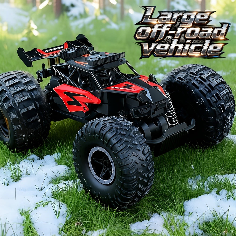 RC Off-Road Truck for Kids Ages 6+, High Speed Remote Control Car Alloy Steel Body Full-Function 4WD Monster Truck Toy for Bo