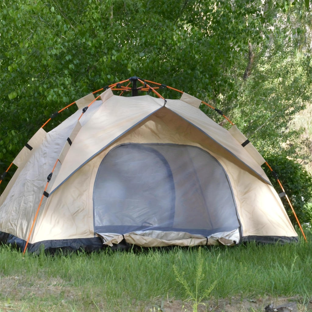Camping Tent 4-Person Polyamide Pop-Up with Two Doors, Optional Windows and Small or Large Sizes — image 12