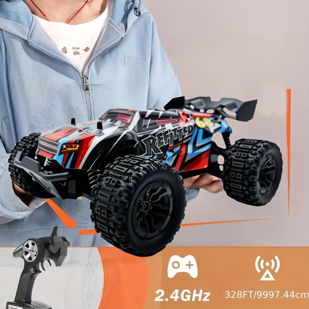 1:18 Scale RC Off-Road Car 35+ KM/H 4WD, 2.4GHz High Speed Remote Control Truck, Hobby Grade RC Racing Crawler for Kids & Adu