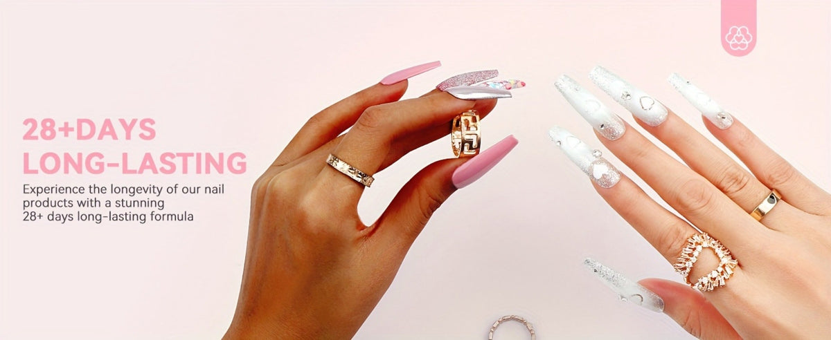 Dip Powder Nail Kit with SAVILAND Label, 60g Clear Powder, Three 15ml Liquids, Files, Buffer and Brush — image 19