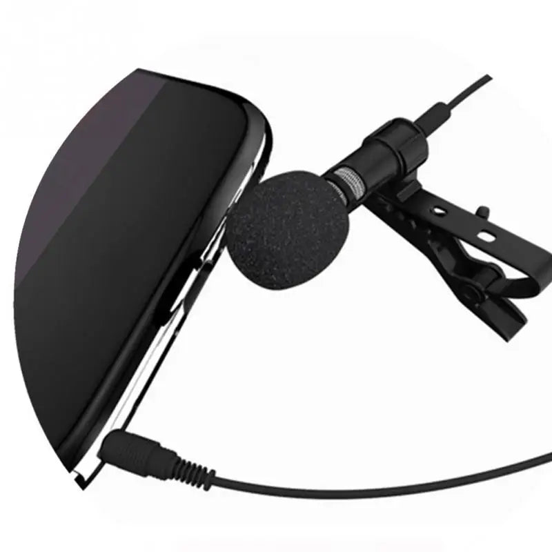 Portable clip Condenser Microphone Mobile Phone Universal 3.5MM