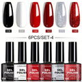 Gel Nail Polish Set with LIMEGIRL Label, 6 Fall Winter Glitter and Solid Colors, Two Palettes — image 18