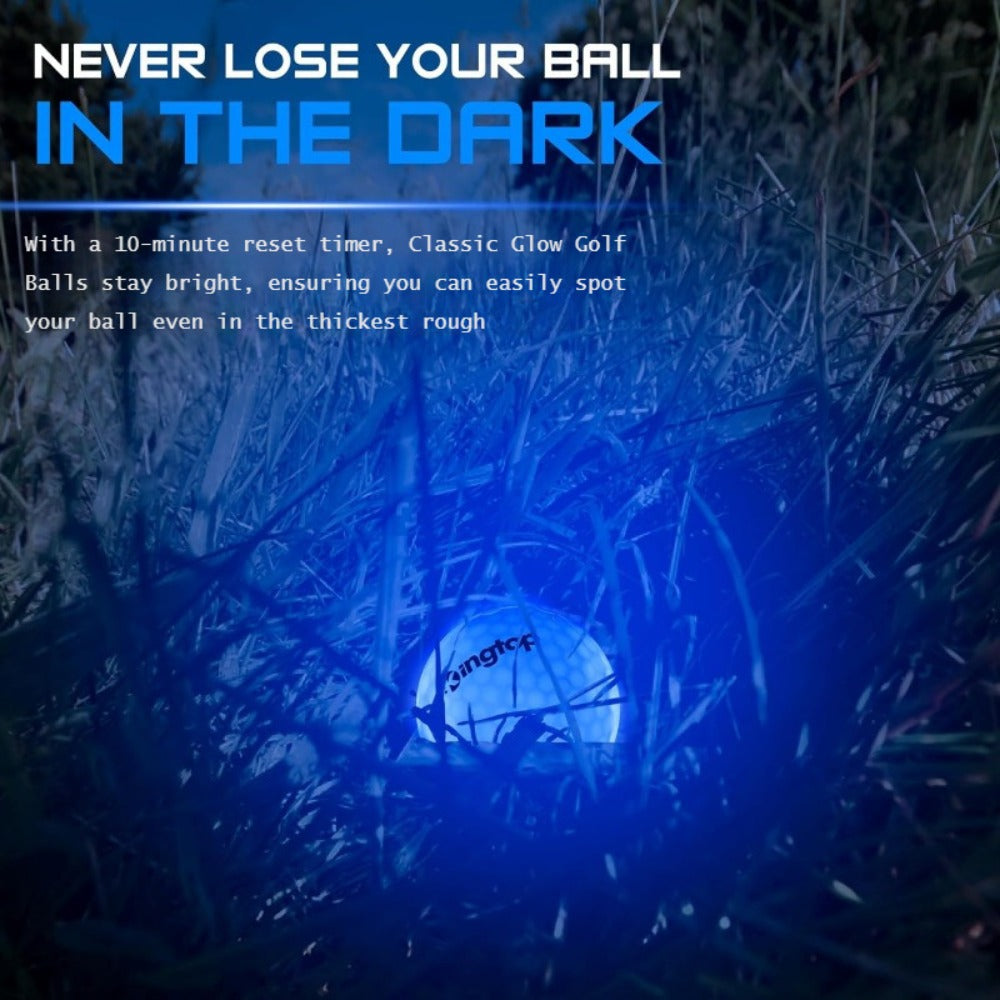 LED Golf Balls Glow in the Dark, Ultra-Bright 3-LED Night Golf Balls with 8-Min Reset Timer & Mesh Bag — image 9