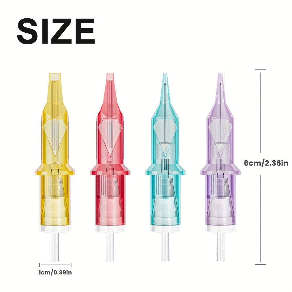 Tattoo Cartridge Needles with Lumentip Label, 50-Piece #12 Mixed or Round Liner Pack Choice — image 5