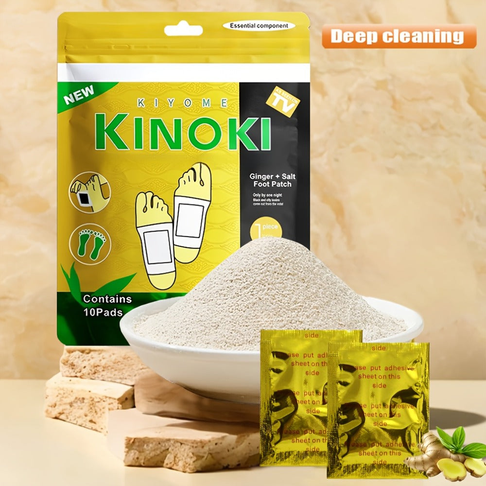 Foot Detox Pads 30 Pack Bamboo Vinegar Ginger Powder Natural Plant Ingredient Deep Cleansing Moisturizing Patches — image 2