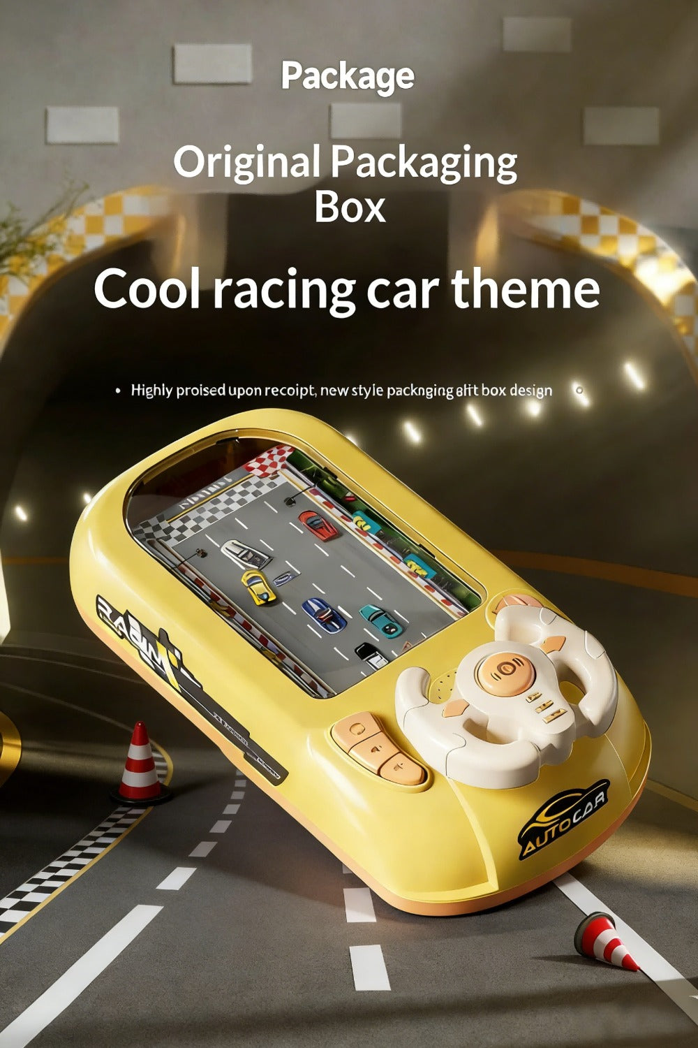 Electronic Racing Steering Wheel Game Toy with 200 Pictured Levels, Two Speeds and Yellow or Green Options — image 16