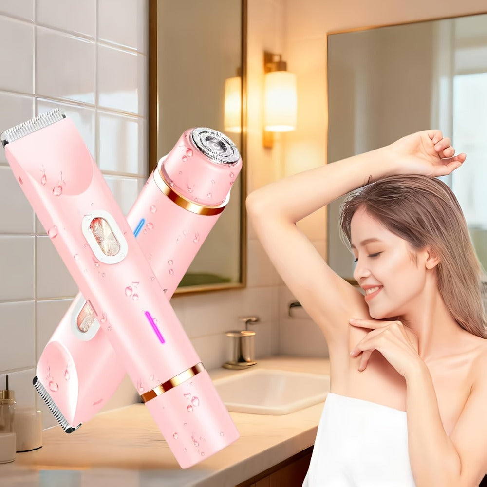 Electric Shaver 2-in-1 Women’s Razor and Bikini Trimmer with IPX6 Wet/Dry Use and USB Rechargeable Power — image 4