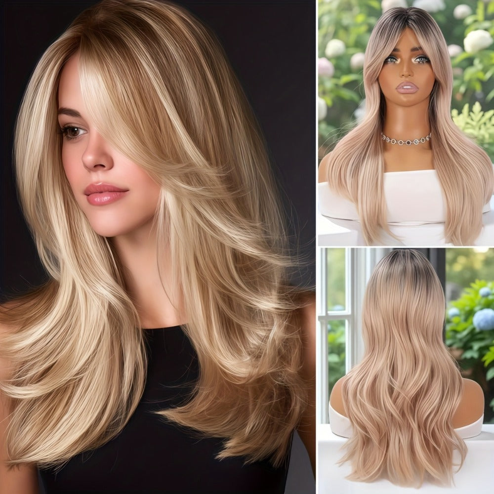 Synthetic Wig 20-Inch Layered Straight Style in Deep Purple with Hairnet Included for Cosplay Looks — image 11