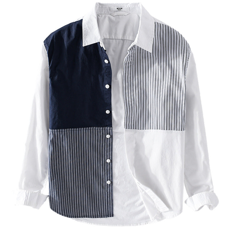 Fashion Youth Stripes Polo Collar Top