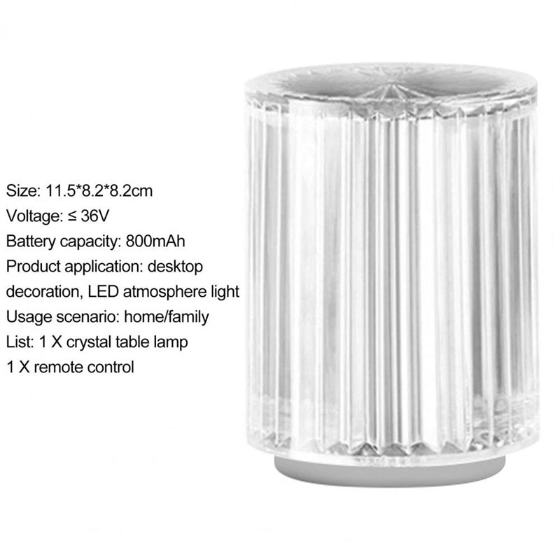 Crystal Lamp Table Lamp Atmosphere Creative Line Small Night Lamp Led Lights