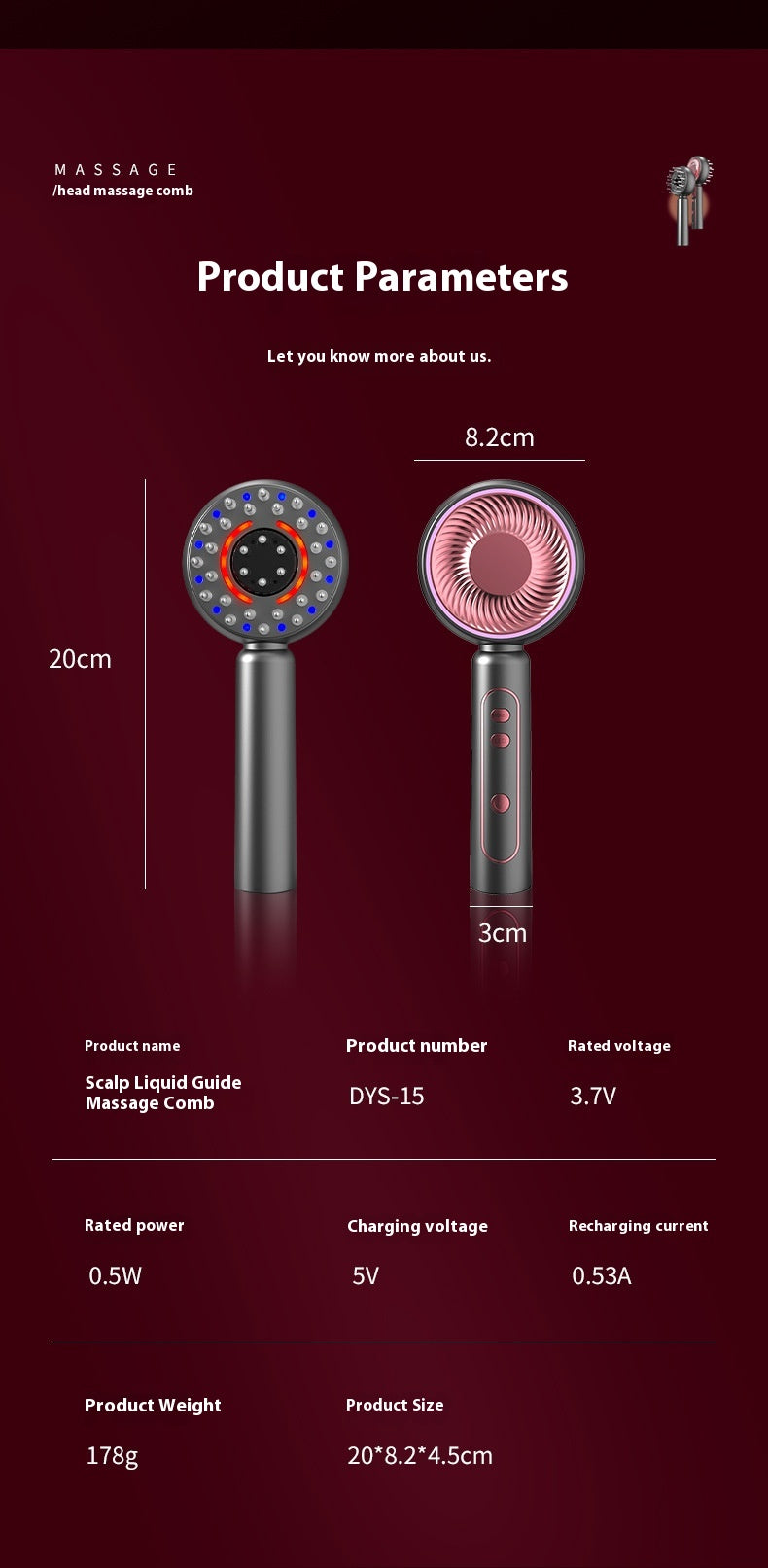 Massage Comb Scalp Massager Hair Care Instrument