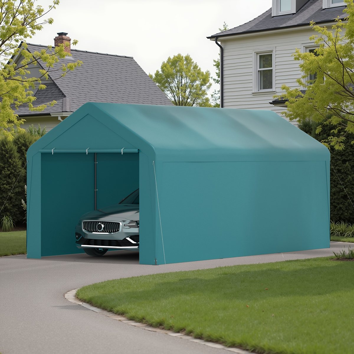 Carport Canopy 10x20 Portable Garage UV Protection for Garden, Patio and Yard Use, with the Listed Configuration — image 5