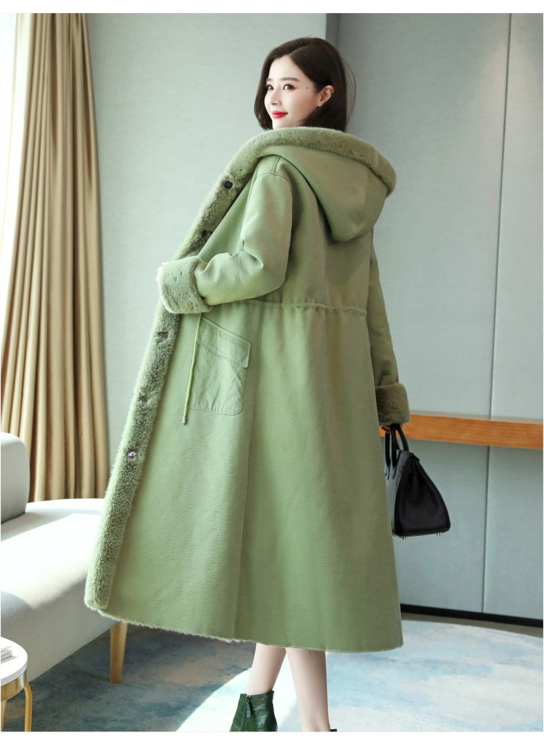 Winter Cotton-padded Jacket Fur Coat Women