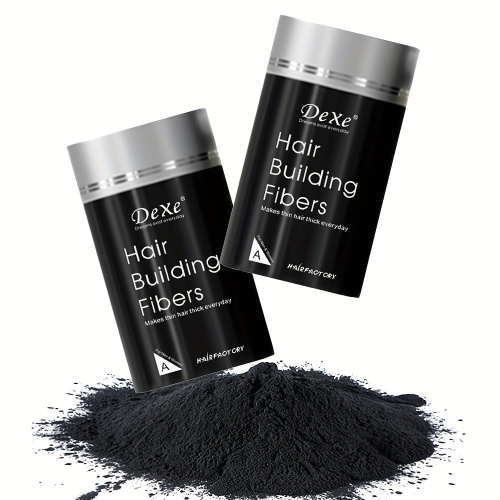 DeXe Hair Fiber Powder 2pcs x 22g, Natural Fine Thickening Fibers for Thinning Hair & Bald Spot Coverage — image 15