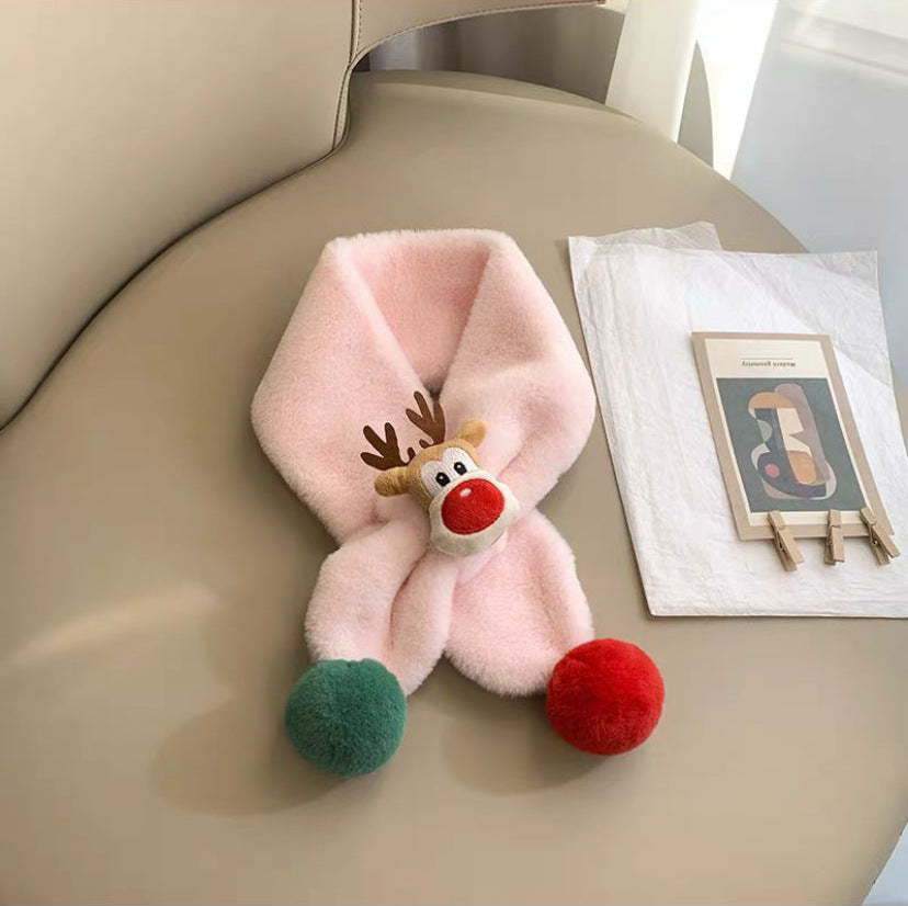 Children's Scarf Warm Plush Thick Windproof