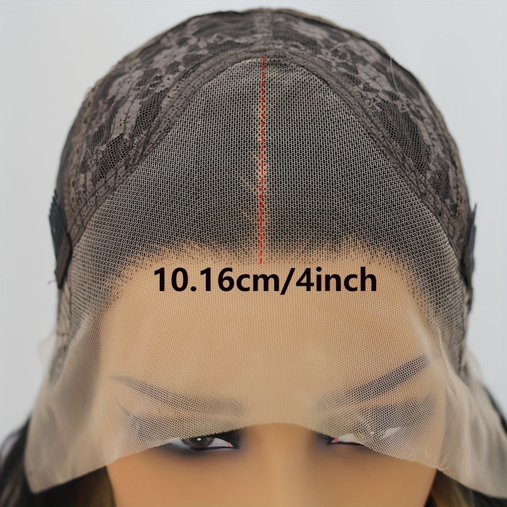 Lace Front Wig Ginger-Orange Body Wave, 24- or 32-Inch Synthetic Style with 13x4 Front and Three Combs — image 6