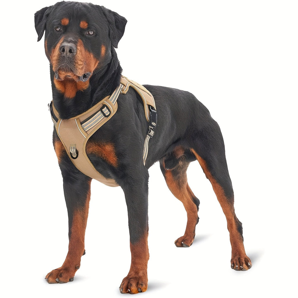 Tactical-Style Dog Harness with Top Handle and Front Ring in Five Colors and S-to-XL Sizes — image 1