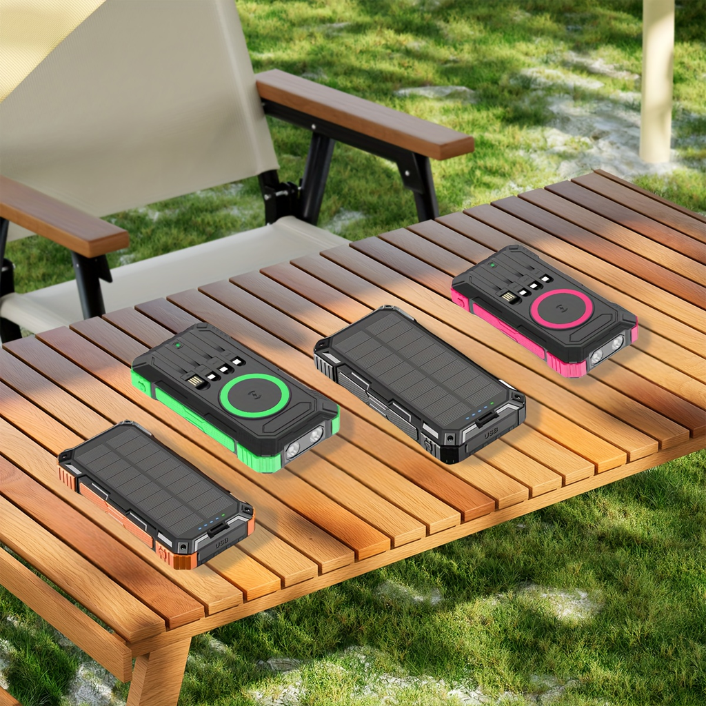 Solar Charger Power Bank 49880mAh Portable Solar Panel Battery Pack Dual USB LED Flashlight for an Everyday Personal Care Rou