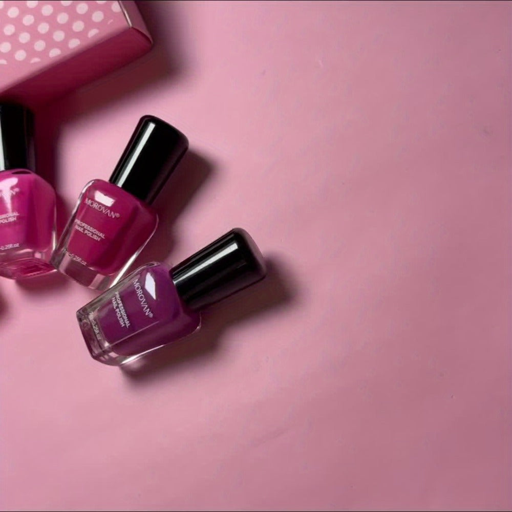 Six-Piece Air-Dry Nail Polish Set in Cherry Blossom Pink or Light Purple and Nude Pink Collections — image 10