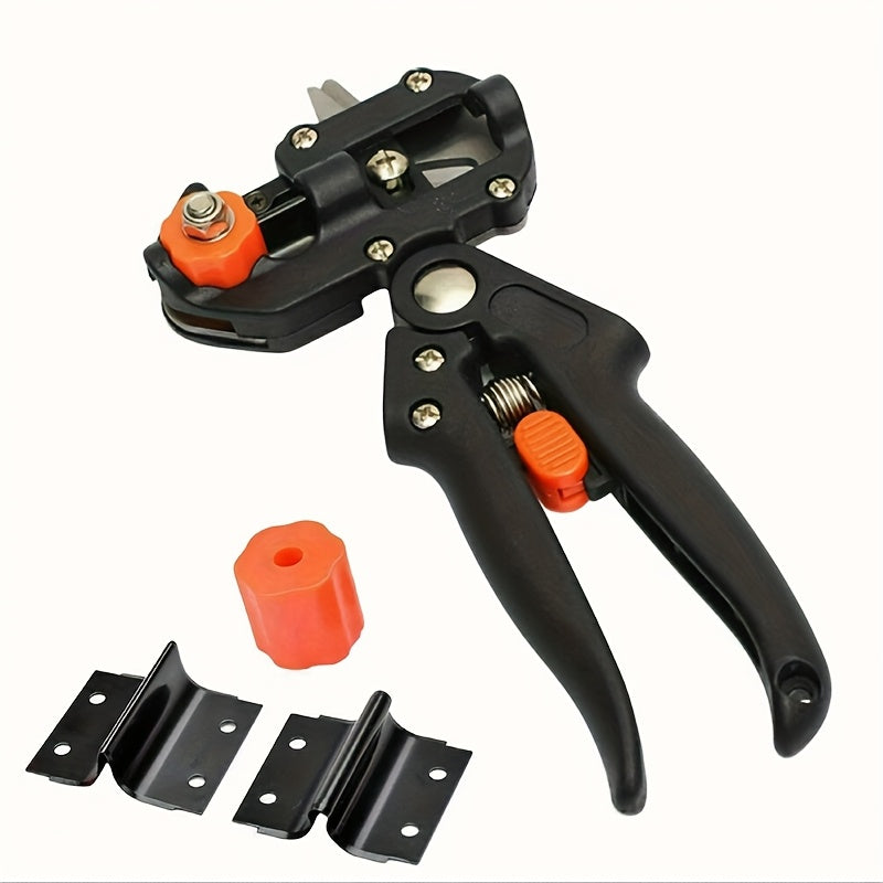 Two-in-One Grafting and Pruning Shears, 8.46 Inches with Mounted Cutter, Base and Two Spare Blades — image 4