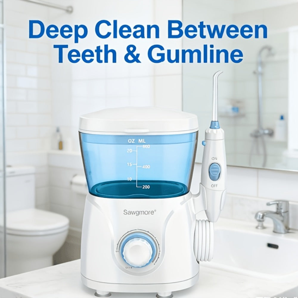 Water Flosser Countertop FC166 Oral Irrigator with 600ml Tank, Ten Pressure Settings, Eight Nozzles and Rotary Dial — image 2
