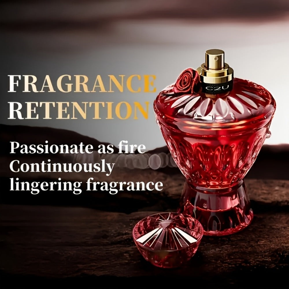 Perfume for Women 75ml in Red Crystal-Rose Bottle with Floral-Woody Source Family for Daily Wear — image 7