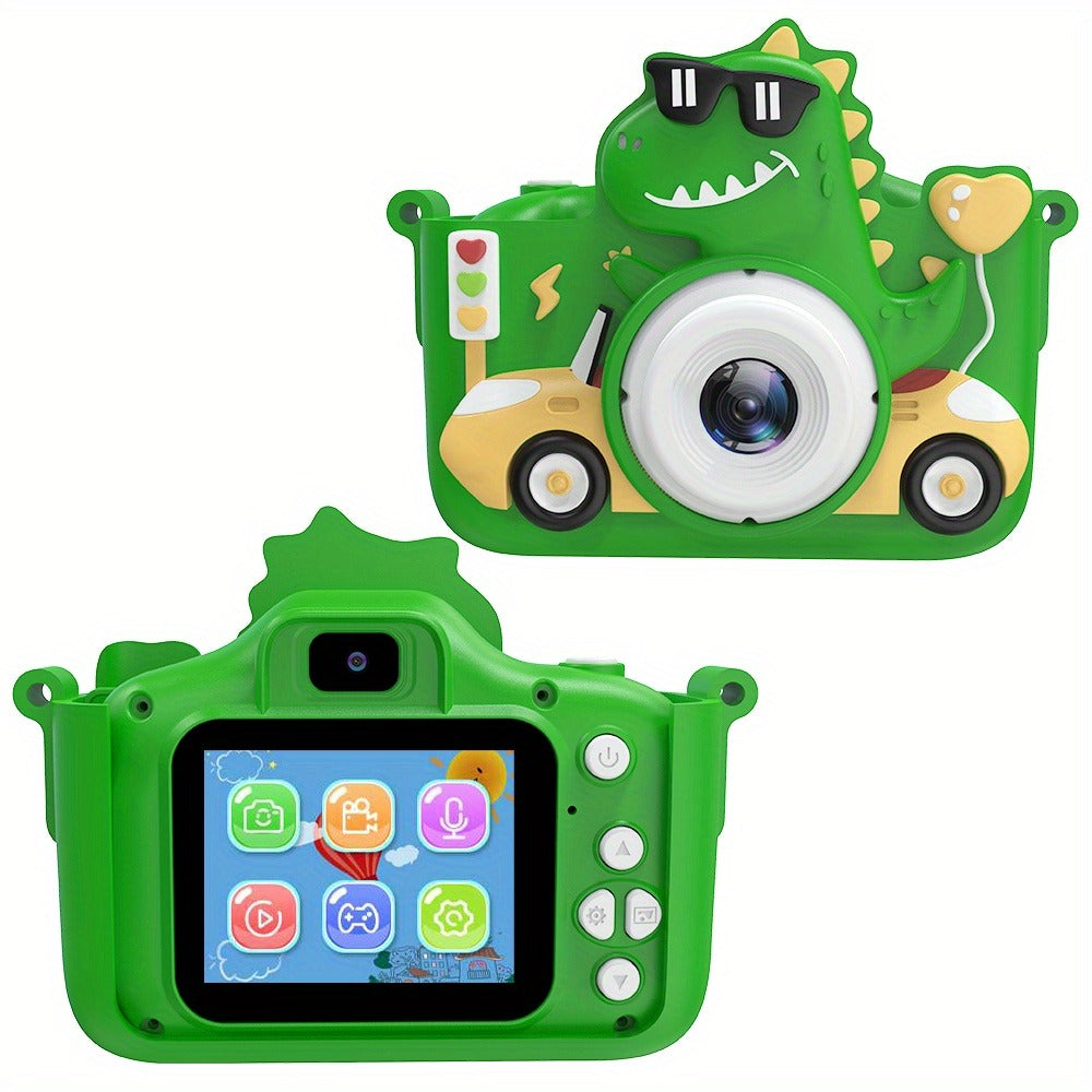 Kids Digital Camera with Rear Screen, Cartoon Unicorn or Dinosaur Shell and Pink, Purple, Blue or Green Options — image 10