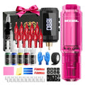 Tattoo Machine Kit Neebol A-07, A-07 Pro or B-08 Cordless Pen with 1600mAh Battery, 20 Cartridges and 8 Inks — image 19