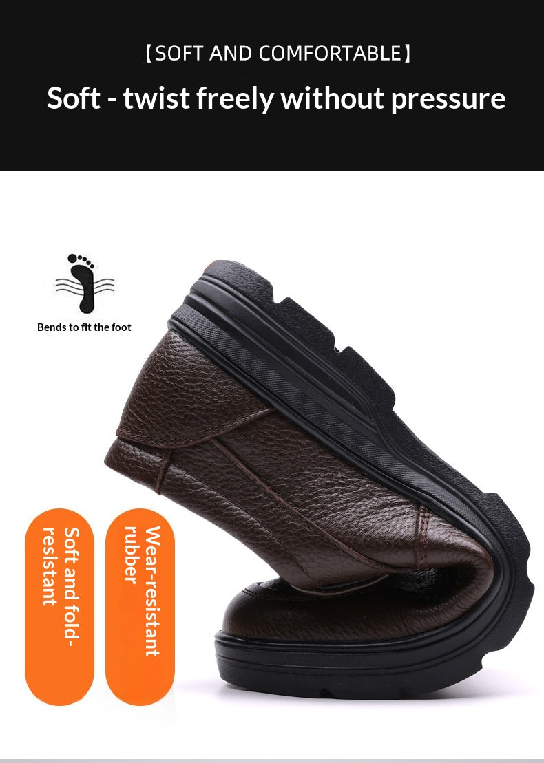 Men's Genuine Leather Lace-up Business Casual Shoes