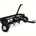 Tow-Behind Plug Aerator 48 Inch - Steel Lawn Aerator with 32 Hollow Tines, Weight Tray & 10-Inch Pneumatic Tires — image 1