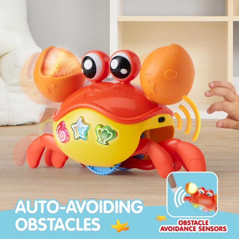Musical Crawling Crab Toy with Light-Up Buttons, Moving Claws and Obstacle-Avoiding Motion — image 5