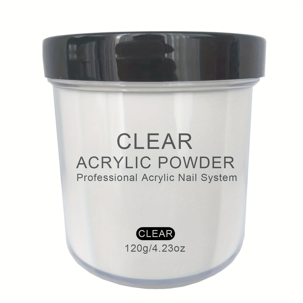 120g Acrylic Nail Powder Jar in Clear, Pinkish, Nude or White for Use with Compatible Acrylic Liquid — image 14