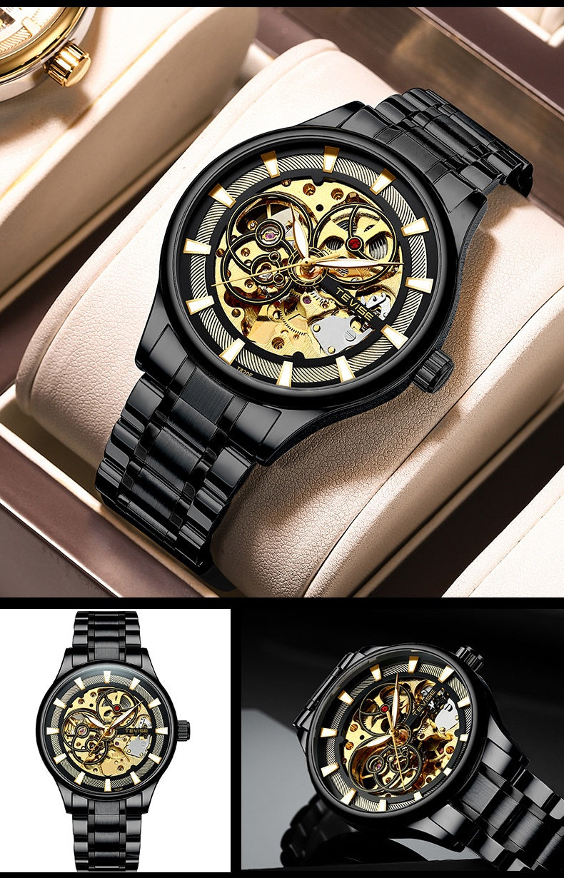 Men's Luminous Day And Night Star Mechanical Watch