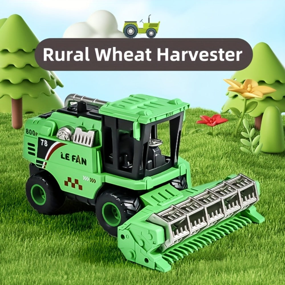 Wheat Harvester Toy Car Inertia Friction Powered Agricultural Vehicle Simulation Model for Kids Boys Girls Ages 3+ — image 2