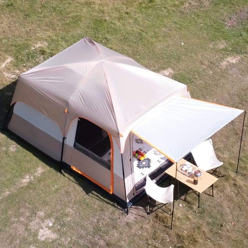 Camping Tent Two-Room Family Cabin with Shared Hall, Mosquito-Net Panels and Two Capacity Options — image 2