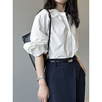 Stand Collar Trench Coat For Women Loose Casual Jacket