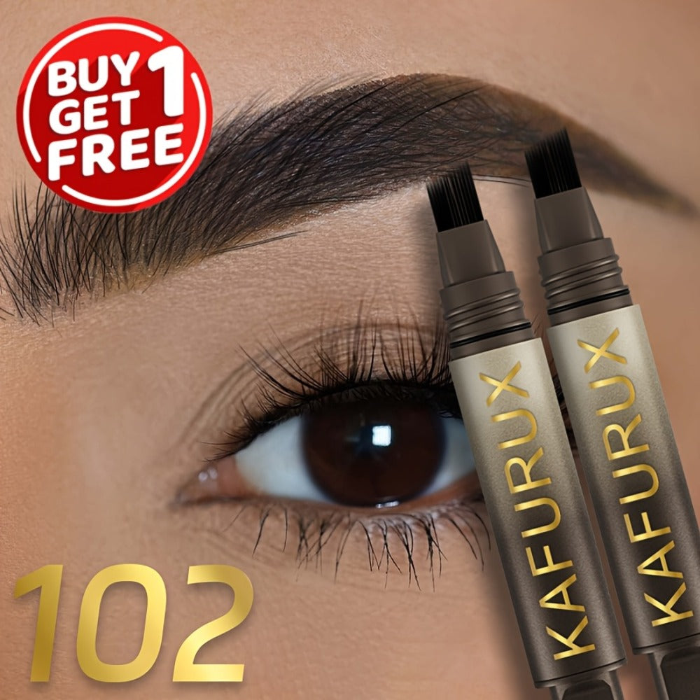 Eyebrow Powder Pencil 2pcs Set, Waterproof Sweatproof Brow Makeup with Setting Formula, Natural Defined Look — image 3