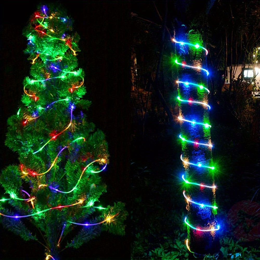 Solar Trampoline Rope Lights with Separate Panel, 50 or 100 LEDs and Multicolor, White or Blue Options — image 10