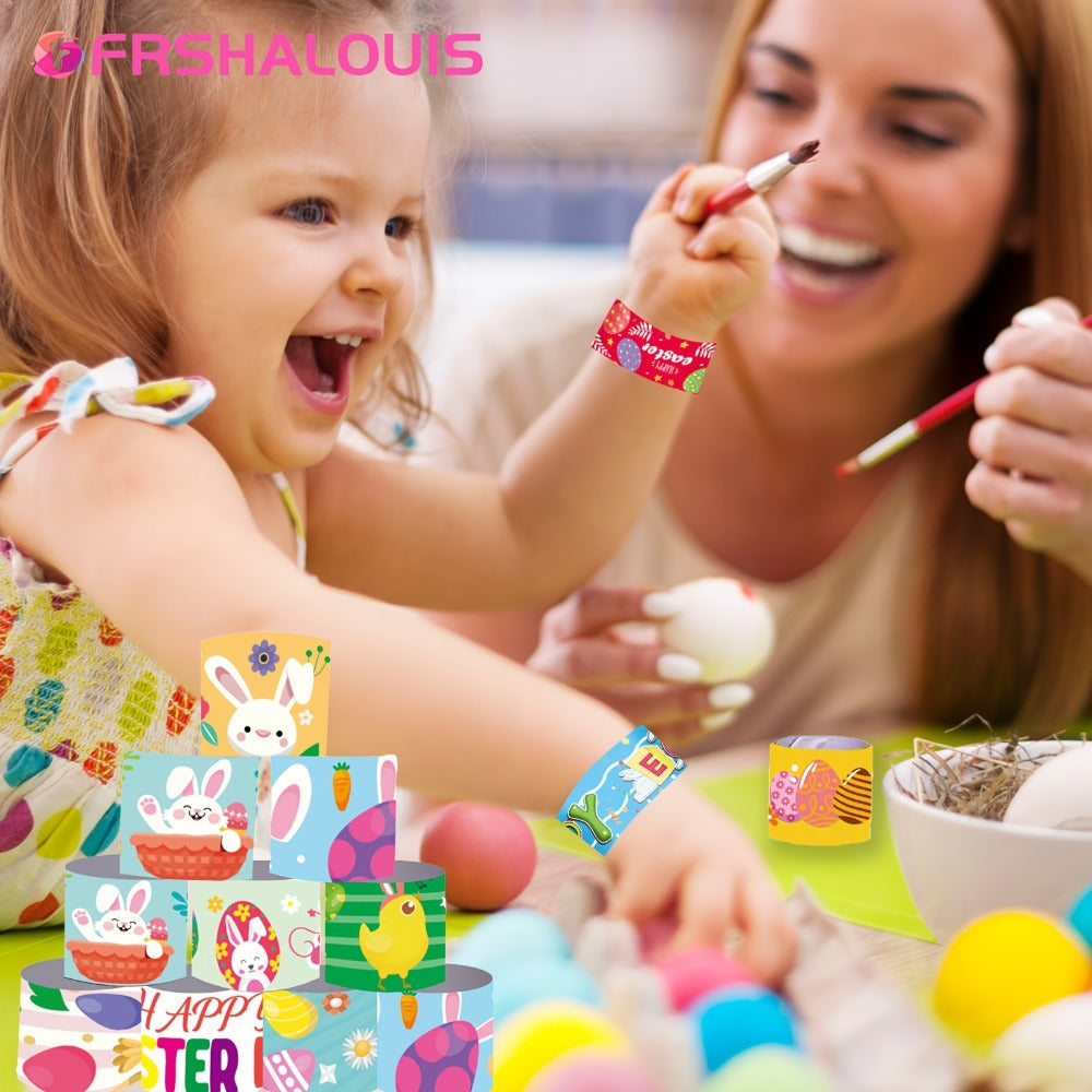 Party Favors Easter PVC Slap Bracelets, 72-Piece Spring-Theme Assortment for Egg Hunts and Events — image 5