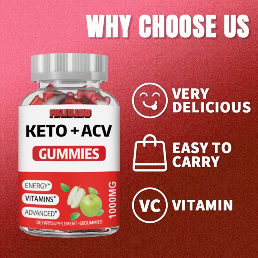 Apple Cider Vinegar Gummies with Pomegranate, Beet Juice & B12, Vegan Keto ACV Gummies for Weight Management — image 9