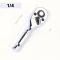 Short-Handle 72-Tooth Ratchet Wrenches in 1/4-, 3/8- or 1/2-Inch Drive with Three Pictured Lengths — image 8
