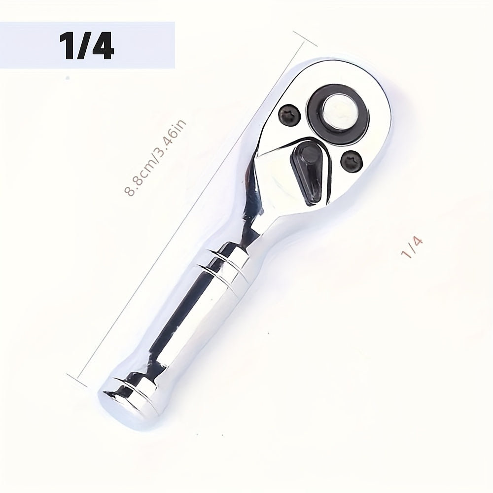 Short-Handle 72-Tooth Ratchet Wrenches in 1/4-, 3/8- or 1/2-Inch Drive with Three Pictured Lengths — image 8