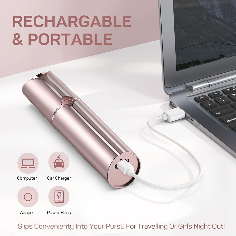 Electric Shaver for Women USB Rechargeable Epilator Hair Remover Face Bikini Legs Arms, for Everyday Face, Beard and Body Gro