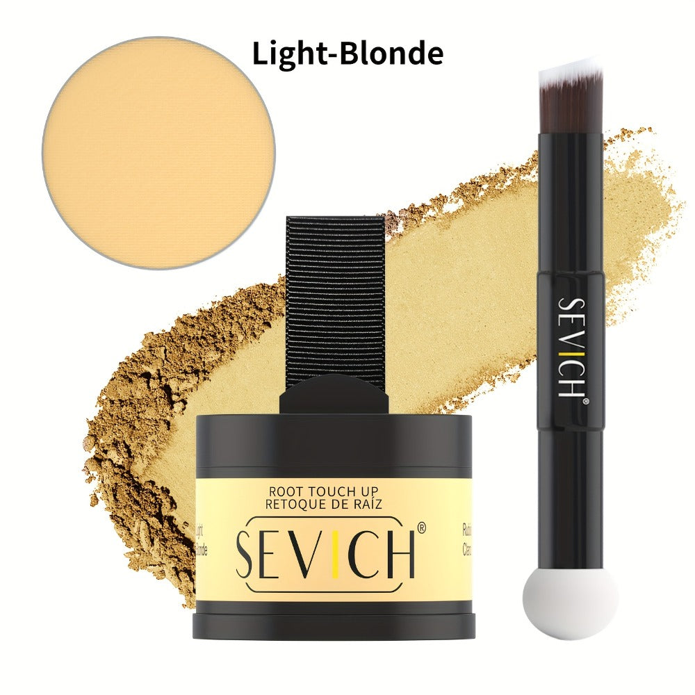 Hairline Powder Root Touch-Up Kit with Refill & Brush – Waterproof Instant Grey Hair Concealer Fills Sparse Hairline Bald Spo