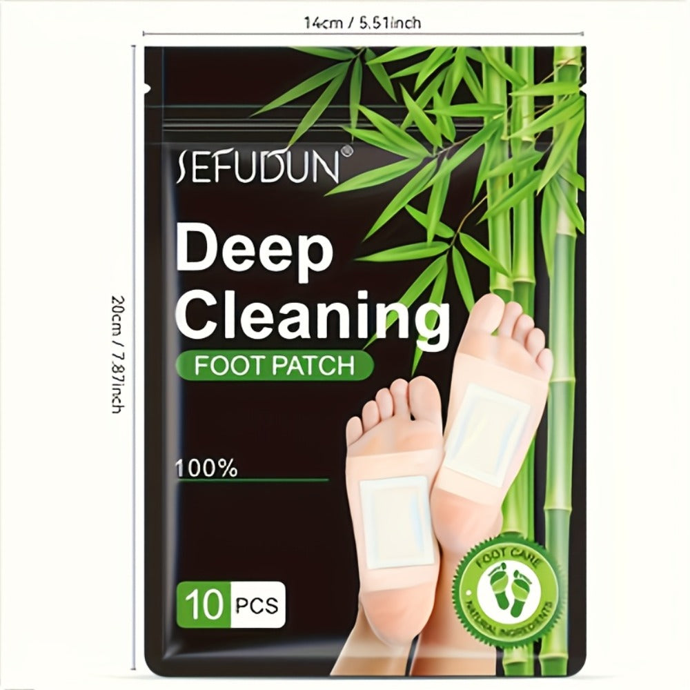 Foot Detox Patches Bamboo Charcoal & Ginger 50pcs 5 Bags – Deep Cleansing Overnight Foot Pads for Toxin Removal — image 4