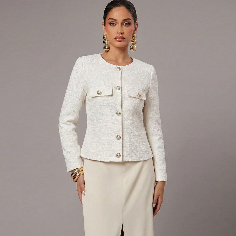 Chanel-style Coat 2025 FallWinter French Long-Sleeve Jacket For Women